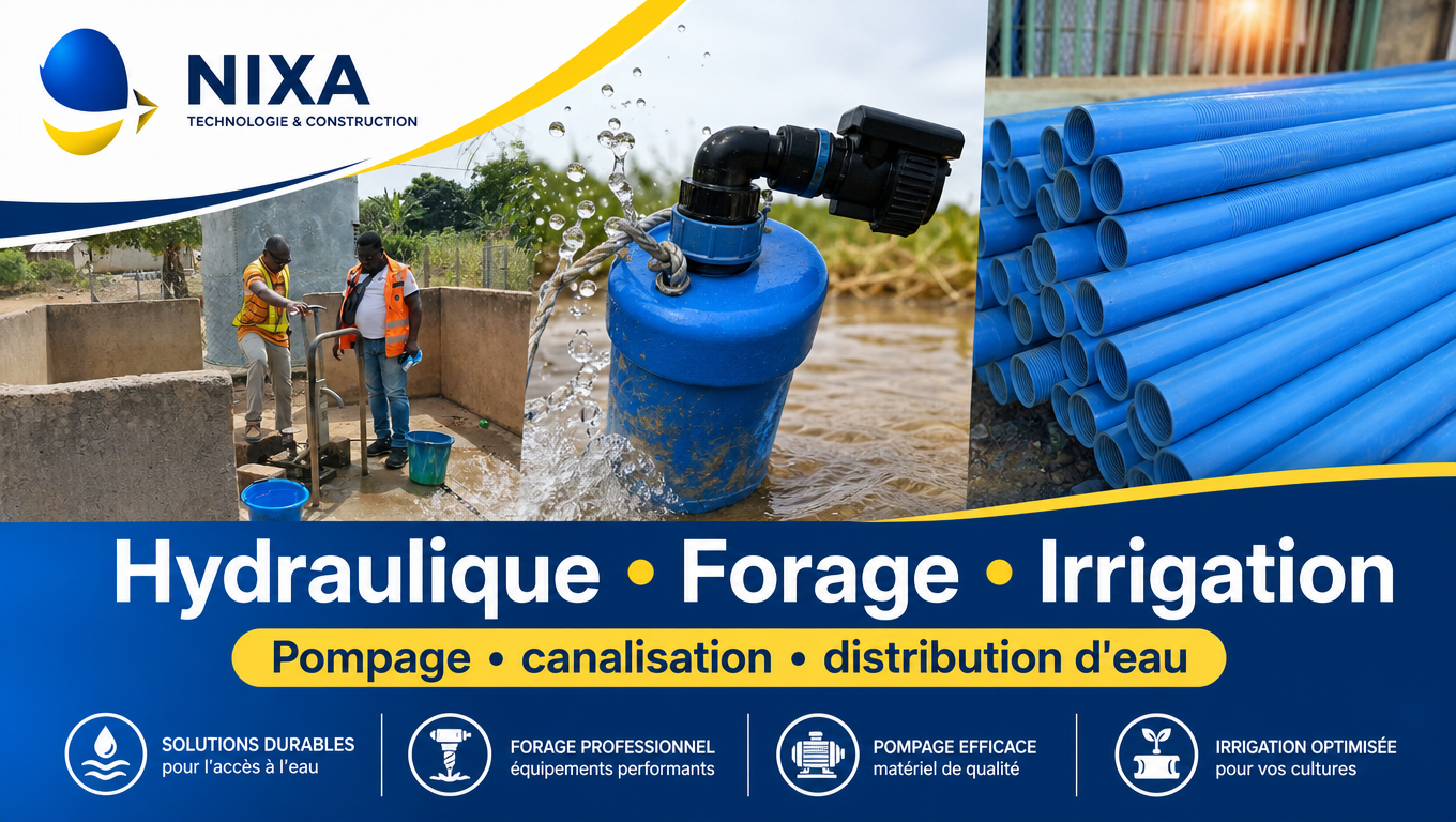 Visuel hydraulique forage irrigation